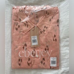 Organic Cotton Printed Long PJ Set — Animal Spot Rose Cloud - NWT